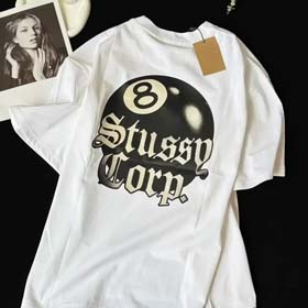 Black 8 letter T-shirt（2 styles)-1295  