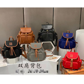 Miu Miu new vintage canvas backpack-5837  